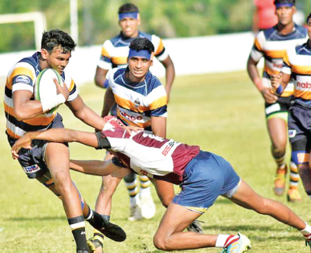 Action from the match between St. Peter’s and Science College 