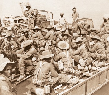 Soldiers enroute to Burma.