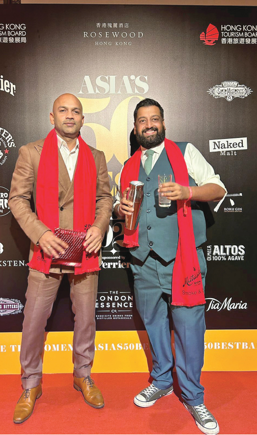 Co-founders Lahiru and Don Ranasinghe in Hong Kong at the Awards.